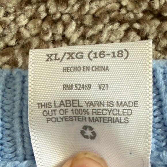 Celebrate Hanukkah Menorah Star of David Blue Knit Pullover Sweater XL - Picture 11 of 12